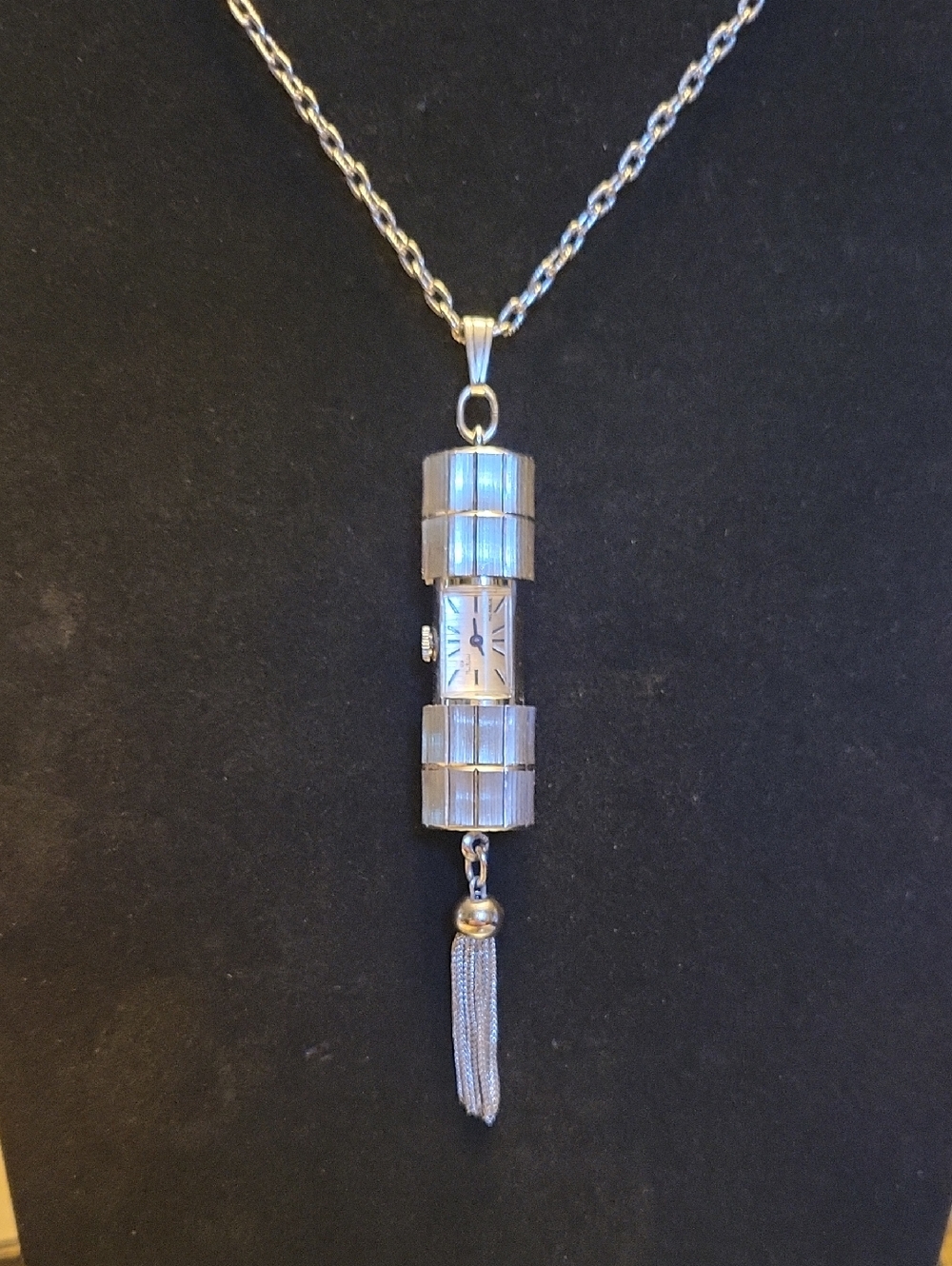 1960's Sliding Pendant Watch Rene Rochard RARE
